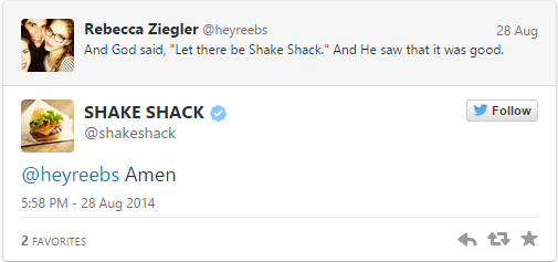 shake shack tweet
