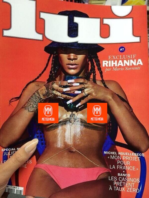 Rihanna Lui Magazine Cover SFW censored